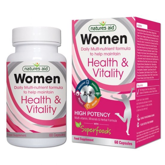 Natures Aid Womens Multi-vitamins And Minerals 60 Capsules