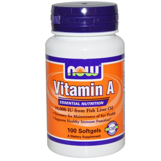 Now Foods  Vitamin A 10000 Iu 100 Softgels