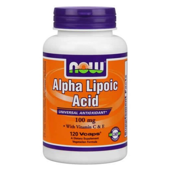 Now Foods Alpha Lipoic Acid 100mg 60 Veg Capsules