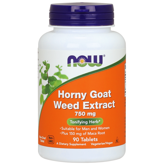 Now Foods Horny Goat Weed Extract 750 Mg 90 Tablets