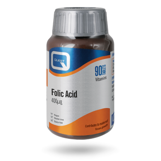 Quest Folic Acid 400mcg 90 Tablets