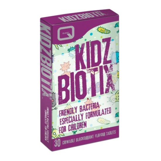 Quest Kidz Biotix 30 Chewable Blackcurrant Flavour Tablets