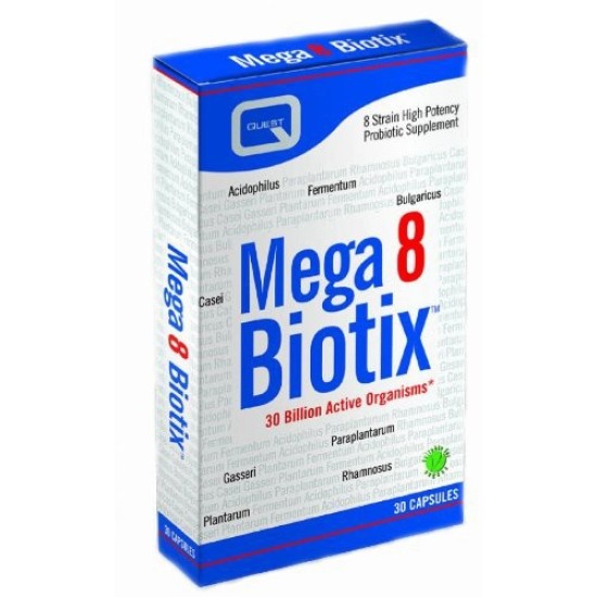 Quest Mega 8 Biotix  Probiotic Supplement30 Capsules