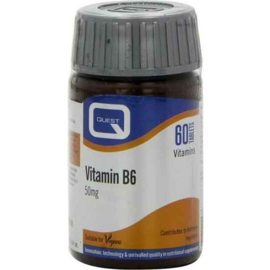 Quest Vitamin B6 And Parsley Leaf 50mg 60 Tablets