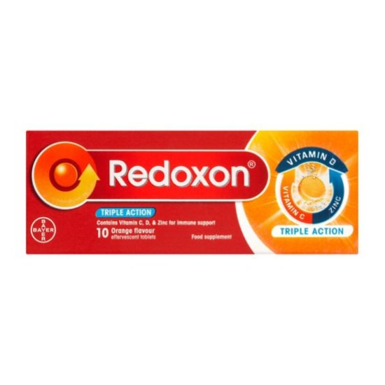 Redoxon Triple Action Orange Effervescent 10 Tablets Redoxon Triple Action Orange Effervescent 10 Tablets