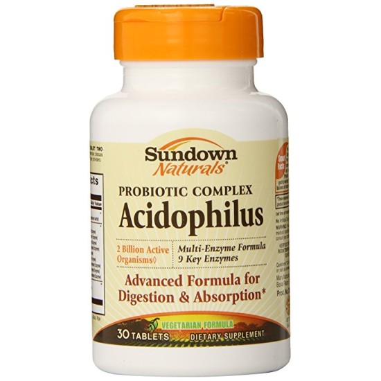 Sundown Naturals  Probiotic Complex Acidophilus 30 Tablets