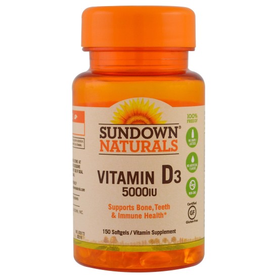 Sundown Naturals Vitamin D3 5000iu 150 Softgels