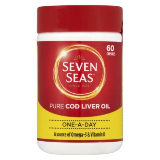 Seven Seas One A Day Pure Cod Liver Oil 60 Capsules Seven Seas One A Day Pure Cod Liver Oil 60 Capsules