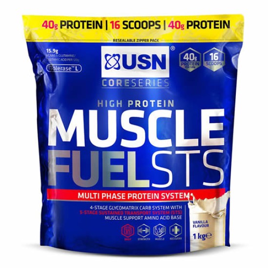 Usn Muscle Fuel Sts Vanilla Protein Shake 1kg