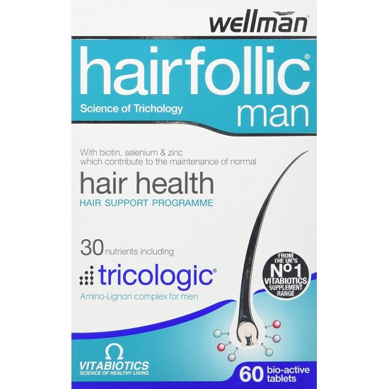 Vitabiotics Wellman Hairfollic Man 60 Tablets