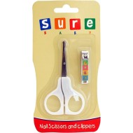 Sure Baby Nail Scissors And Clip Set
