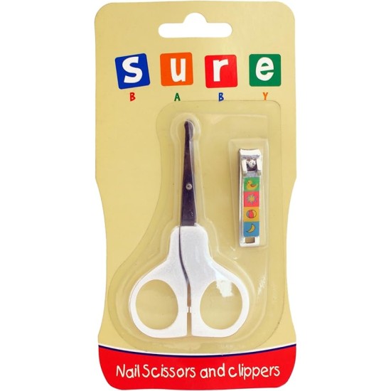 Sure Baby Nail Scissors And Clip Set