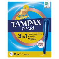 Tampax Pearl Regular Applicator 18 Tampons