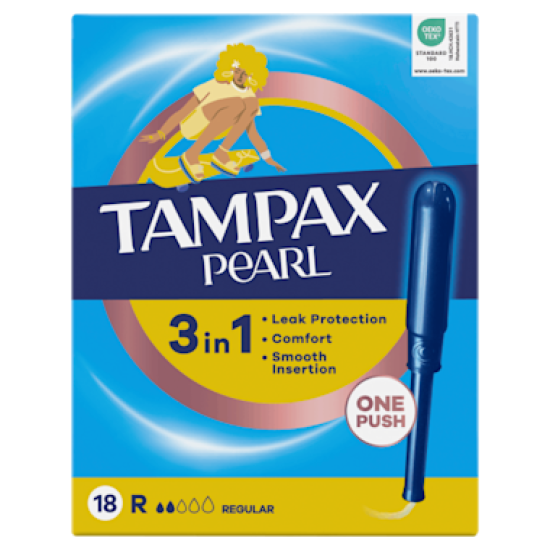 Tampax Pearl Regular Applicator 18 Tampons