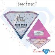 Halo Shine Bright Highlighter Shimmer Palette