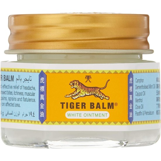 Tiger Balm White Ointment Warm Relief for Muscle Pains 19.4g