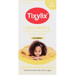 Tixylix Children's Honey & Lemon Dry & Tickly Cough 100ml