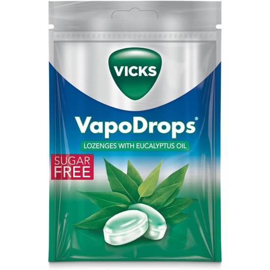 Vicks Vapodrops Eucalyptus Sugar Free 72g Vicks Vapodrops Eucalyptus Sugar Free 72g