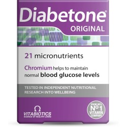 Vitabiotics Diabetone Original Formula Supports Glicemia Control 30 Tablets