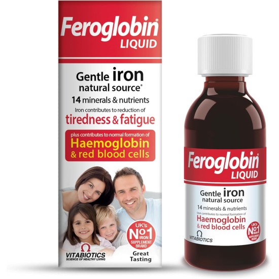 Vitabiotics Feroglobin Gentle Iron and Nutrient Liquid 200ml