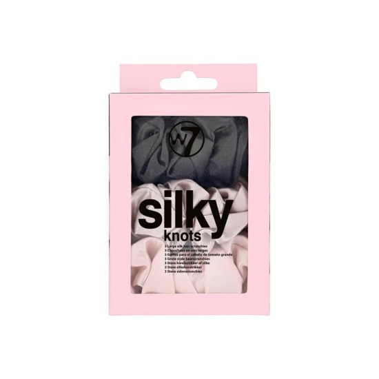 W7 Silky Knots Hair Scrunchies 3 Pack (Large)