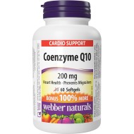 Webber Naturals Coenzyme Q10 (CoQ10) 200 mg 60 Softgels