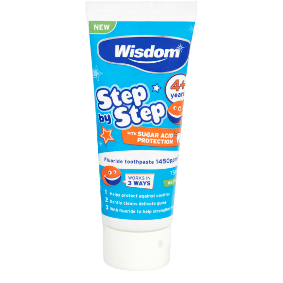 Wisdom Step by Step 4+ Toothpaste