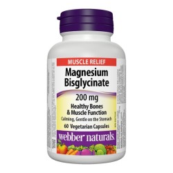 Webber Naturals Magnesium Bis-glycinate 200mg Webber Naturals Magnesium Bis-glycinate 200mg