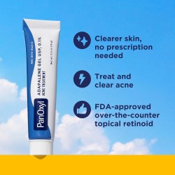 PanOxyl Adapalene 0.1% Leave-On Retinoid Gel for Acne Treatment 15g