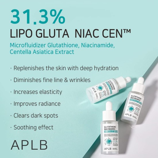APLB Glutathione Niacinamide Ampoule Serum 40ml APLB Glutathione Niacinamide Ampoule Serum 40ml
