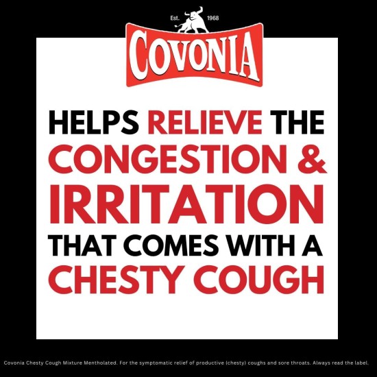 Covonia Chesty Cough Mixture Mentholated 300ml