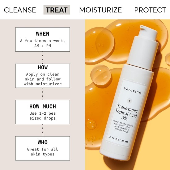 Naturium Tranexamic Topical Acid 5% with Kojic Acid, Niacinamide & Licorice Root 30ml Naturium Tranexamic Topical Acid 5% with Kojic Acid, Niacinamide & Licorice Root 30ml