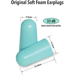 Mack's Original Soft Foam Earplugs 10 Pair 33dB NRR Mack's Original Soft Foam Earplugs 10 Pair 33dB NRR