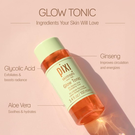 Pixi Glow Tonic Gentle Exfoliating Toner with Glycolic Acid 100ml