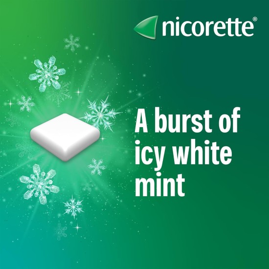 Nicorette Icy White 2mg Gum Nicotine 210 Pieces Nicorette Icy White 2mg Gum Nicotine 210 Pieces