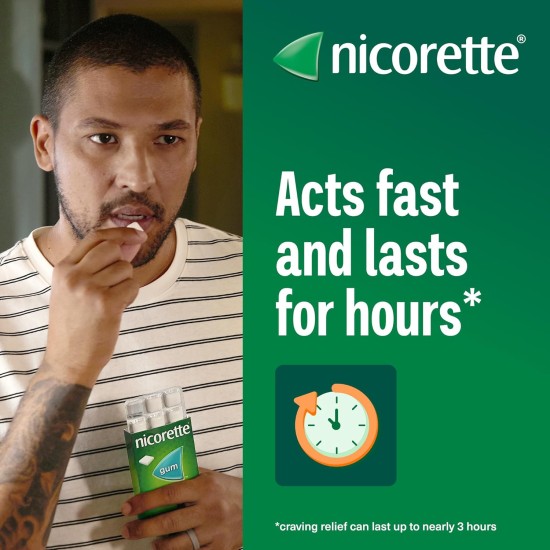 Nicorette Icy White Gum 4mg 105 Pieces