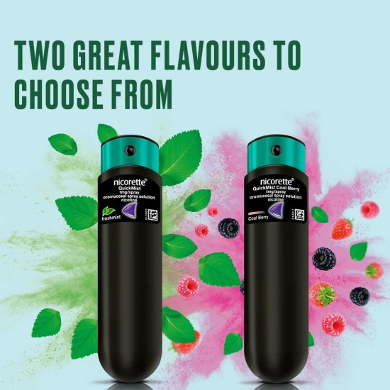 Nicorette QuickMist Mouthspray Cool Berry Single Nicorette QuickMist Mouthspray Cool Berry Single