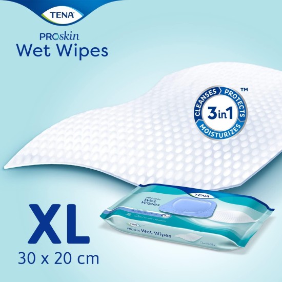 Tena Soft Wet Wipes Pack of 48 Wipes