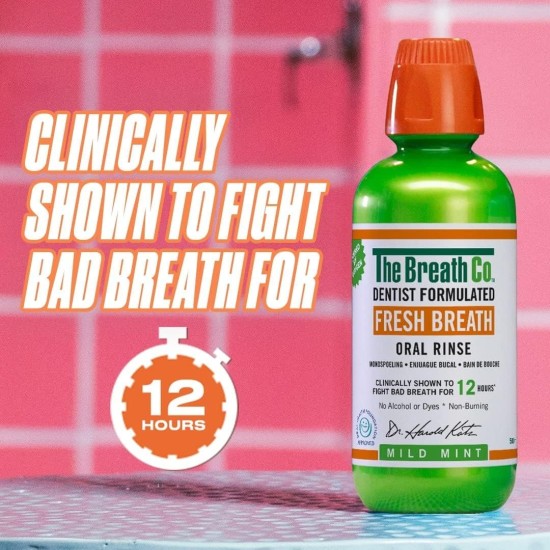 The Breath Co. Mouthwash Mild Mint Flavour 500ml