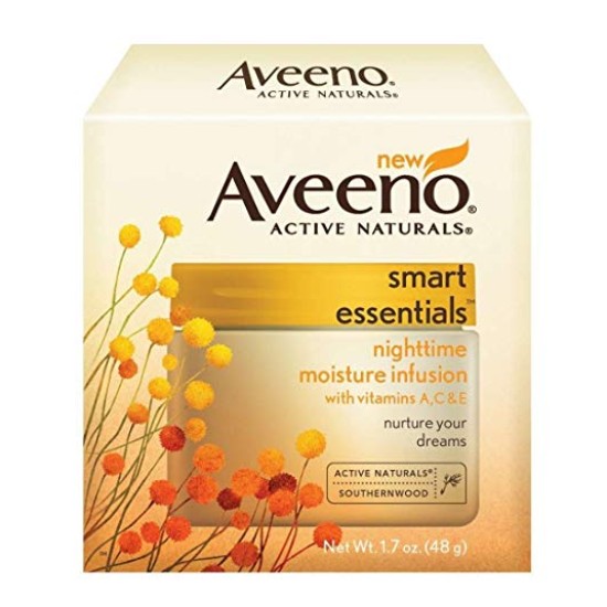 Aveeno Active Naturals Smart Essentials Nighttime Moisture Infusion Cream 1.7 Oz