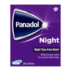 Panadol Night Time Pain Relief 20 Tablets