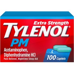 Tylenol PM Extra Strength Nighttime Pain Reliever 100 Caplets