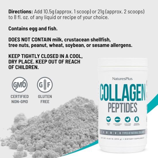 NaturesPlus Collagen Peptides Powder 294g NaturesPlus Collagen Peptides Powder 294g