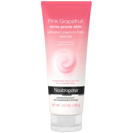 Neutrogena  Pink Grapefruit Acne Cream To Foam Facial Cleanser 