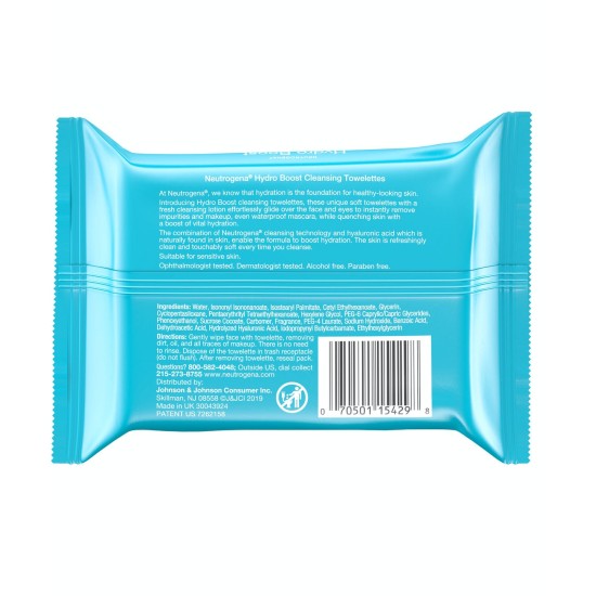 Neutrogena Hydro Boost Facial Wipes With Hyaluronic Acid Neutrogena Hydro Boost Facial Wipes With Hyaluronic Acid