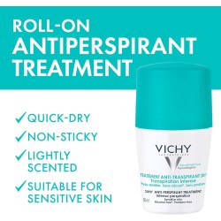 Vichy 48Hr. Intensive Anti-perspirant Deodorant Roll-On 50ml