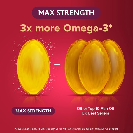 Seven Seas Omega-3 Fish Oil Max Strength 30 Capsules