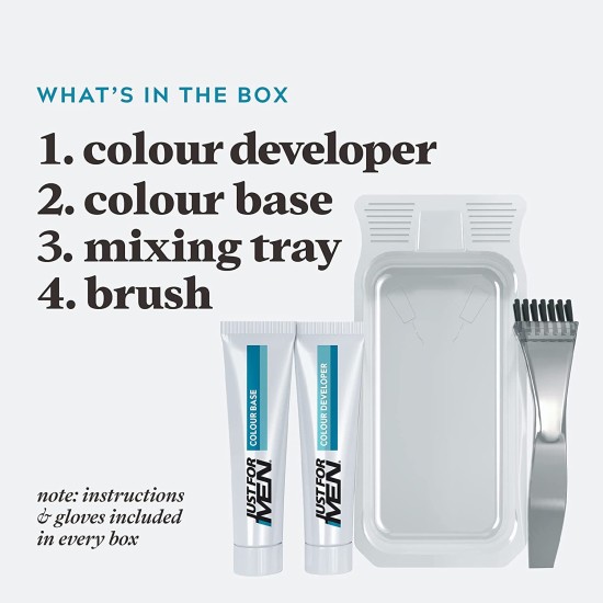 Just for Men Colour Gel Moustache & Beard M-55 Real Black