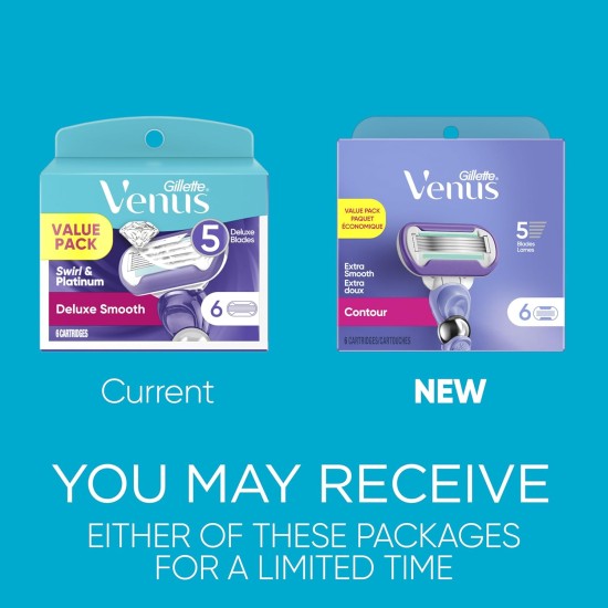 Gillette Venus Deluxe Smooth Swirl Women's Razor Blade Refills Gillette Venus Deluxe Smooth Swirl Women's Razor Blade Refills