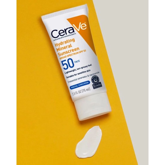 Cerave Hydrating Sunscreen Face Lotion Spf 50 2.5 Oz